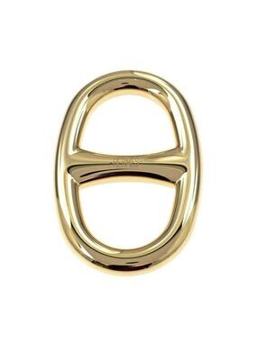 Hermes Scarf Ring Chaine D'ancre Perma Brass Gold Color Necklace Style Bracelet